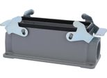 04301241230 Harting Han 24B Custodia Bassa, 1X Uscita Cavo Laterale PG21, Con 2 Traverse PG21 Pressacavo