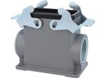 04301100263 Harting Han 10B Custodia A Base Alta, 1 Uscita Cavi Laterale M32, Con 2 Traverse M32 A Vite