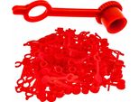Copri Ingrassatori FALON-TECH Rosso 100 Pezzi Per Ingrassatori Da 6 Mm