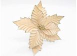 Fiori Dell'albero Di Natale - Stella Di Natale Champagne Su Spiedino H 28 Cm Fi 20 Cm