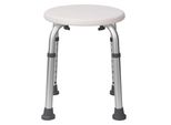 Aiorber Sgabello Per Doccia In Alluminio Regolabile In Altezza Con Piedini Antiscivolo, Portata 136 Kg, Robusto Sgabello Per Bagno, Bianco