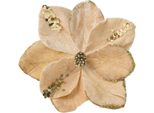 Fiori Per L'albero Di Natale - Magnolia Di Champagne Su Un Bastoncino Lungo 20 Cm