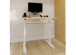 Scrivania Regolabile In Altezza Per Bambini E Adulti – 80 X 60 X 90 Cm, Beige