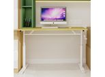 Scrivania Regolabile In Altezza Per Bambini E Adulti – 120 X 60 X 90 Cm, Beige