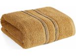 Eurofirany | Asciugamano Da Bagno - 50 X 90 Cm - Asciugamano - Giallo - Cotone - Morbido