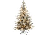 Abete Artificiale Nordmann Snowy 120Cm Innevato 521 Punte 120 Led Ignifugo