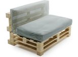 Cuscino Sfoderabile Per Pallet In Poliestere Bananair 120X60 Cm Grigio Chiaro