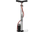 Pompa Da Pavimento Per Biciclette Fischer In Alluminio, Per Tutte Le Valvole Pompa Da Pavimento In Alluminio Robusta, Con Manometro, - 1 Pezzo (85586)