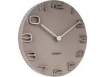 Karlsson - Orologio Da Parete On The Edge - Grigio Caldo