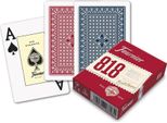 2X Fournier 818 Carte Da Poker 2 Jumbo Index Blu E Rosso