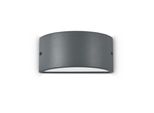 Applique Moderna Rex-2 Alluminio-Materie Plastiche Antracite 1 Luce E27