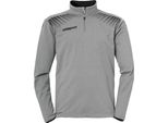 Uhlsport Goal 1/4-Zip Top Grigio Scuro Melange/Nero S