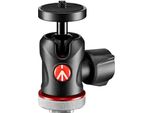 Manfrotto MH492LCD-BH Testa Per Treppiede Nero, Rosso Alluminio 1/4 Pollici Palla