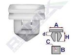 Romix Clip Trim / Modanatura Di Protezione C60446 Per Volvo V50 (545) XC60 (156) C30 (533)