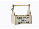 Gilde FlaschenträGer, "MäNner"", Spruch, Mdf, Naturfarben, , 2 StüCk Wie Abgebildet, L. 18 Cm, B. 26 Cm, H. 29 Cm 41232"