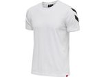 Hummel Hmllegacy T-Shirt Chevron, Bianco, S