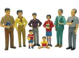 Miniland Asian Family Figure 8 Unità Multicolore Multicolore Taglia Unica