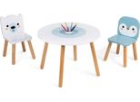Tavolo E 2 Sedie In Legno Janod - Set Da Gioco Per Bambini Polar