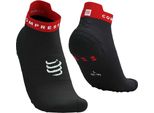 Compressport Pro Racing V4.0 Run Low Nero/Core Rosso/Bianco T4 Calzini Da Corsa