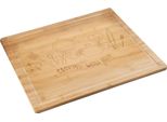 Kesper Piano Cottura In Bambù Con Marchio "Love"" - - Con Scanalatura Per Il Succo E 4 Piedini - Utilizzabile Anche Come Tagliere - Modello 5859813"