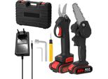 Seghetto Elettrico - Mini Motosega A Batteria - 20 V - 100 W - Batteria Inclusa - Spina Ue - 26 X 10,5 X 5,4 Cm - 3,47 Kg - Marrone