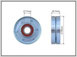 Caffaro 162-00 Puleggia Di Rinvio Cinghia Trapezoidale Dentata 76 Mm Per Vw Passat Variant (3B6) Passat Variant (3B5) Passat (3B3) Passat (3B2) Adatta Per MERCEDES-BENZ