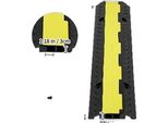 Rampa Di Protezione Per Cavi Vevor, Elevata Capacità Di Carico Di 12000 Libbre, Struttura In Gomma E Pvc Resistente, Nastro Adesivo 5PCS 12W Lbs