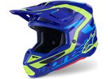 Casco Supertech S-M7 Deed, Alpinestars (Blu/Giallo Fluo, Taglia S)