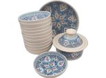 Set Di Couscous Marocchino Turchese - 12 Persone