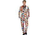 Smiffys - Costume Da Uomo SM3061 (L) (Rosso/Bianco)