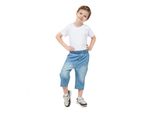 Mod Jeans| Pantaloncini In Denim Per Ragazzi - Modello Rybaczki - Azzurro - 100% Cotone - Taglio Comodo Taglia 122, Età 7 Anni