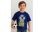 Mod Jeans | T-Shirt Per Bambini - "Good Times"" - 100 % Cotone - Misura 134, Età 9 Anni - Blu"