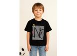 T-Shirt Da Bambino Mod Jeans - 100 % Cotone - Taglia 134, Età 9 Anni - Nero