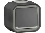 Legrand Plexo New Commutatore Da Superficie A Tenuta Stagna A 1 Attacco Illuminato, Luce Di Posizione Integrata, 230 Volt, IP55 Antracite 069736L