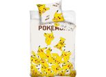 Pokemon - Set Di Biancheria Da Letto "Pika"" AG3933 (Letto Singolo) (Giallo/Bianco)"