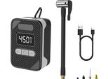 Inf Pompa Ad Aria Elettrica Portatile Per Auto E Bici - Gonfiatore Cordless Grigio