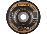 1X Rhodius Rs 38 Disco Per Sgrossatura 115X7X22,23 Mm