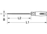Ks Tools 1570304 Square File, Shape D, 150Mm, Attachment 2 Length 230 Mm 1 Pc(S)
