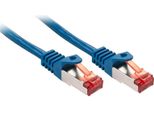 Lindy 47350 Basic Cat6 S/Ftp Kabel, Blau, 0.30M Patchkabel