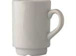 12 X Tazza Da Caffè, Tazza Da Tè, Porcellana, Bianco, 19 Cl, Ø 6,5 Cm, Altezza: 9 Cm