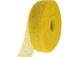 Nastro Di Iuta Giallo 5Cm 40M Decorazione Tavola Nastro Regalo Estate