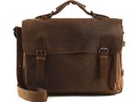 Harold's Borsa Da Ufficio Cartella Antic Briefcase Nature Marrone