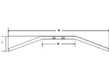 Manubrio Cromato Trw Dragbar Acciaio D.25,4Mm 795Mm