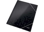 Leitz 3982-00-95 Cartella Angolare Leitz Wow, Din A4, Cartone, Nero