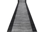Passatoia Gommata Streifen 110 Cm Anthracite Grigio 110X120 Cm