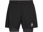 Odlo 2-In-1 Short Zeroweight 5 Inch Shorts Uomo Nero S