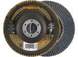 Rhodius 211329 Flap Disc Diameter 115 Mm Bore Diameter 22.23 Mm Stainless Steel, Steel 1 Pc(S)