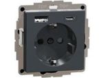 Merten Schuko Steckdose Mit Usb LadegeräT MEG2367-0414 (MEG2367-0414)