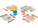 Stoviglie In Legno Janod - Stoviglie Per Bambini Per Giochi Di Ruolo E Cucina