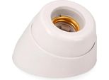 Edm R44044 Zoccolo Per Lampada Curvo E27 Bianco Bianco Taglia Unica